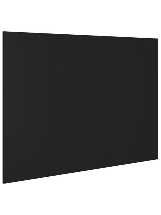 Čelo postele černé 120 x 1,5 x 80 cm kompozitní dřevo