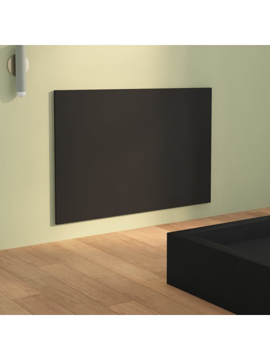 Čelo postele černé 120 x 1,5 x 80 cm kompozitní dřevo