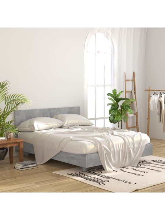 Čelo postele betonově šedé 160 x 1,5 x 80 cm kompozitní dřevo