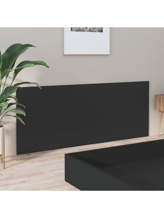 Čelo postele černé 200 x 1,5 x 80 cm kompozitní dřevo