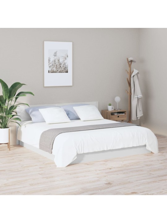 Čelo postele lesklé bílé 200 x 1,5 x 80 cm kompozitní dřevo