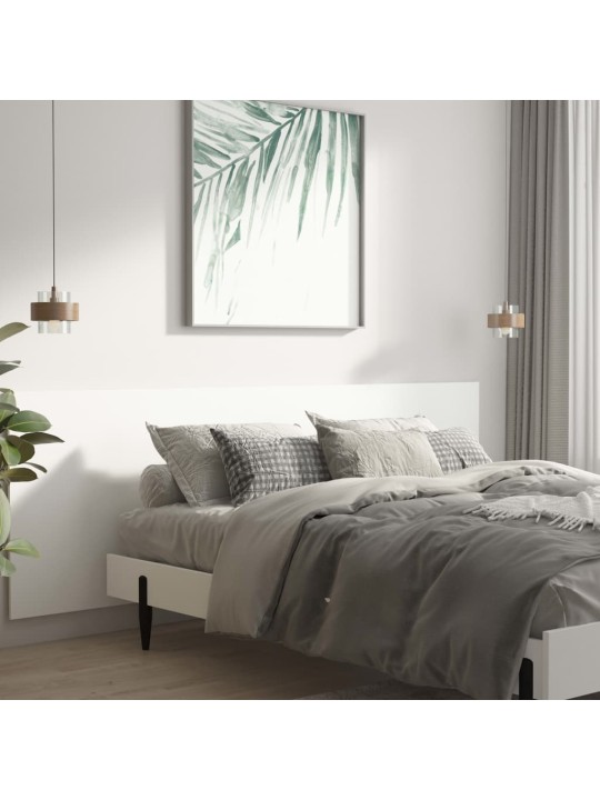 Nástěnné čelo postele bílé 240 x 1,5 x 80 cm kompozitní dřevo