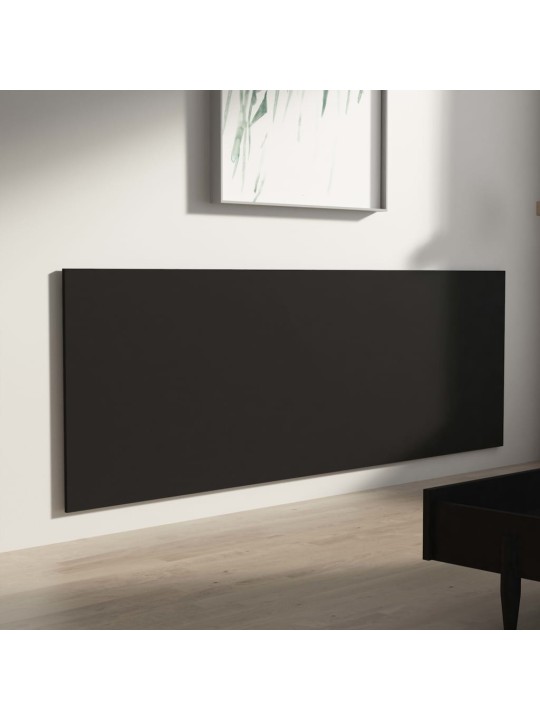 Nástěnné čelo postele černé 240 x 1,5 x 80 cm kompozitní dřevo