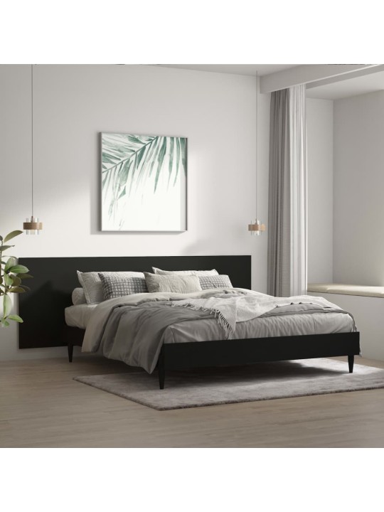 Nástěnné čelo postele černé 240 x 1,5 x 80 cm kompozitní dřevo