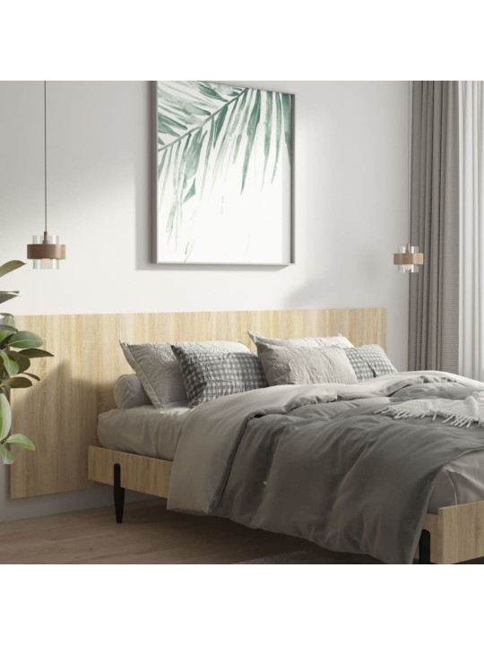 Nástěnné čelo postele dub sonoma 240x1,5x80 cm kompozitní dřevo