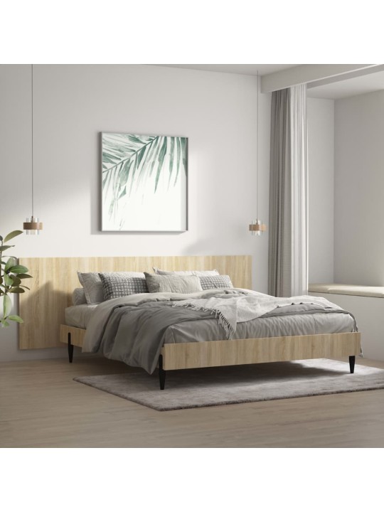 Nástěnné čelo postele dub sonoma 240x1,5x80 cm kompozitní dřevo
