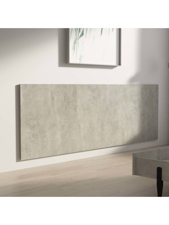 Nástěnné čelo postele betonově šedé 240 x 1,5 x 80 cm kompozit