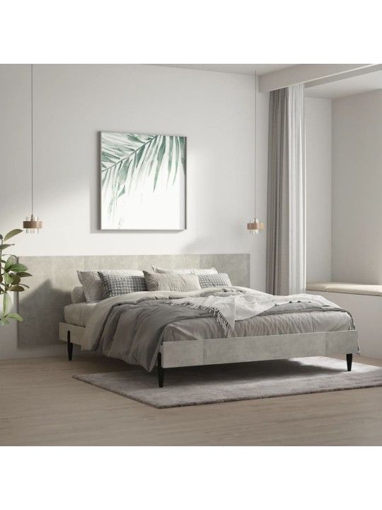 Nástěnné čelo postele betonově šedé 240 x 1,5 x 80 cm kompozit