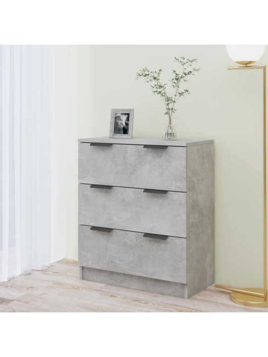 Příborník betonově šedý 60 x 30 x 70 cm kompozitní dřevo
