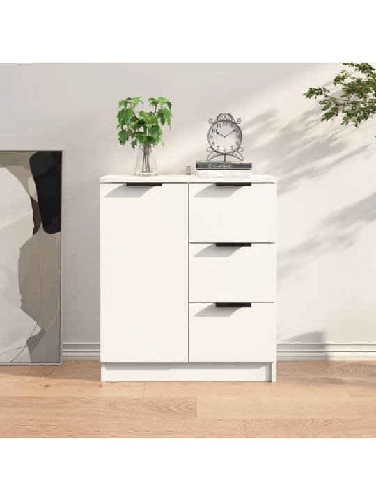 Příborník bílý 60 x 30 x 70 cm kompozitní dřevo