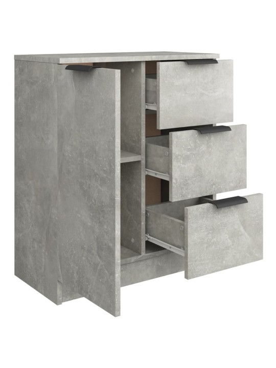 Příborník betonově šedý 60 x 30 x 70 cm kompozitní dřevo