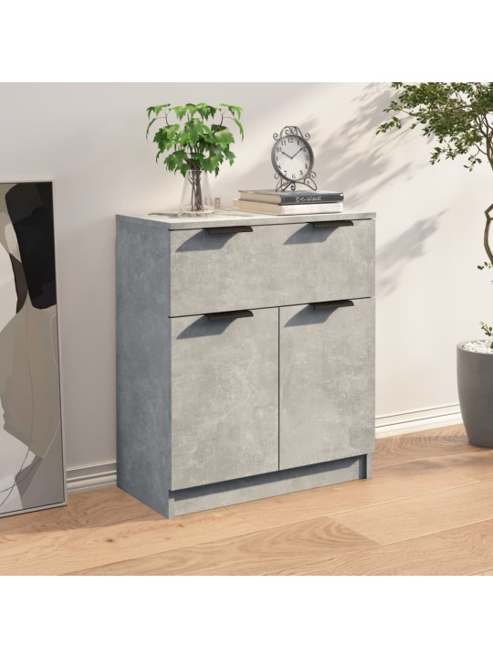 Příborník betonově šedý 60 x 30 x 70 cm kompozitní dřevo