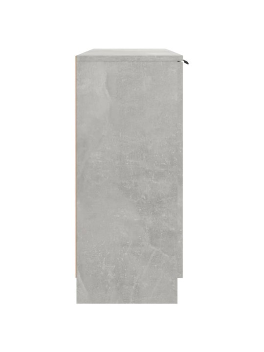 Příborník betonově šedý 90,5 x 30 x 70 cm kompozitní dřevo