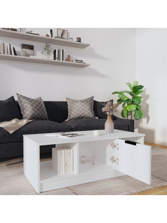 Konferenční stolek bílý 102 x 50 x 36 cm kompozitní dřevo