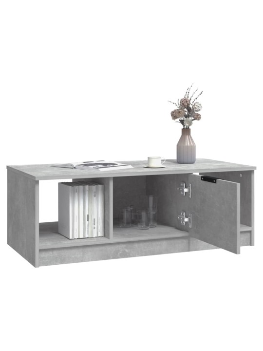 Konferenční stolek betonově šedý 102x50x36 cm kompozitní dřevo