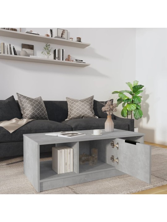 Konferenční stolek betonově šedý 102x50x36 cm kompozitní dřevo