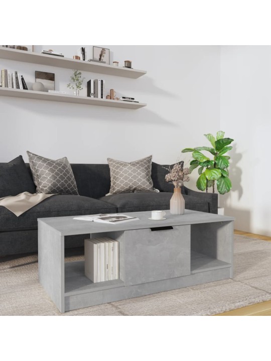 Konferenční stolek betonově šedý 102x50x36 cm kompozitní dřevo