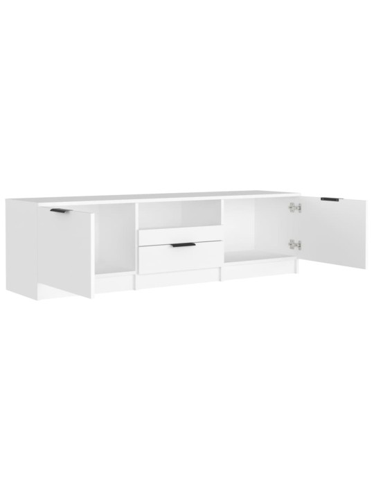 TV skříňka bílá 140 x 35 x 40 cm kompozitní dřevo