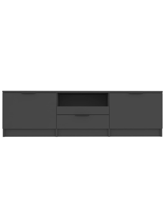 TV skříňka černá 140 x 35 x 40 cm kompozitní dřevo