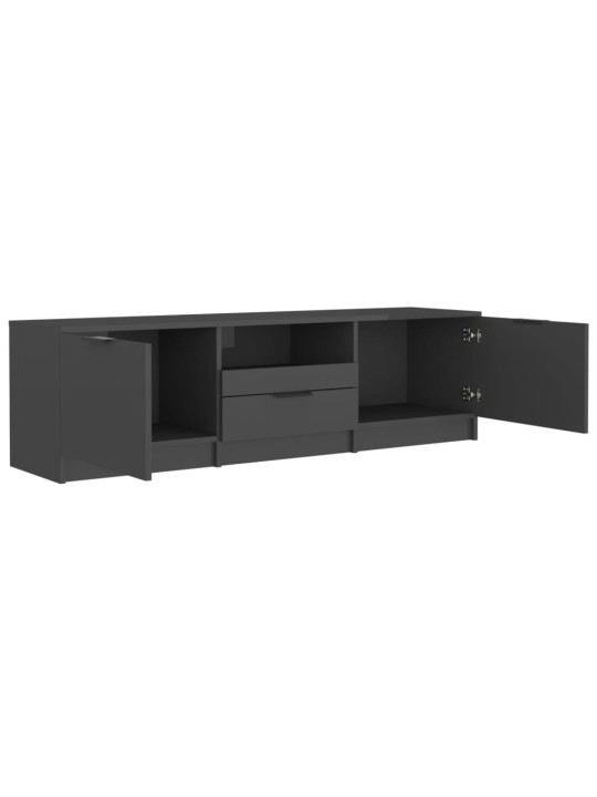 TV skříňka černá 140 x 35 x 40 cm kompozitní dřevo