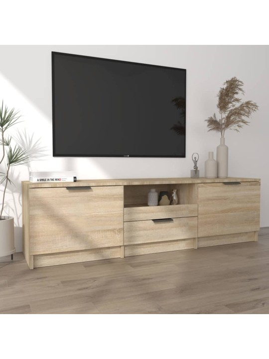TV skříňka dub sonoma 140 x 35 x 40 cm kompozitní dřevo