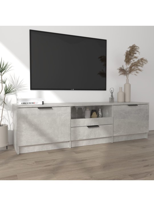 TV skříňka betonově šedá 140 x 35 x 40 cm kompozitní dřevo