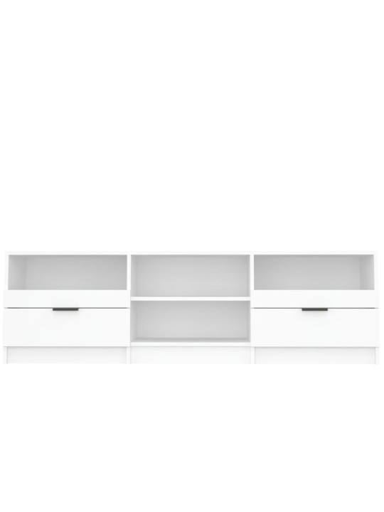 TV skříňka bílá 150 x 33,5 x 45 cm kompozitní dřevo