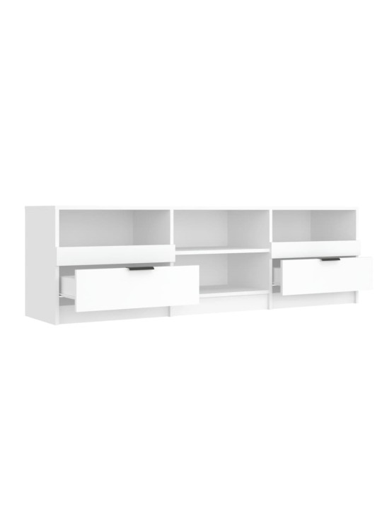TV skříňka bílá 150 x 33,5 x 45 cm kompozitní dřevo