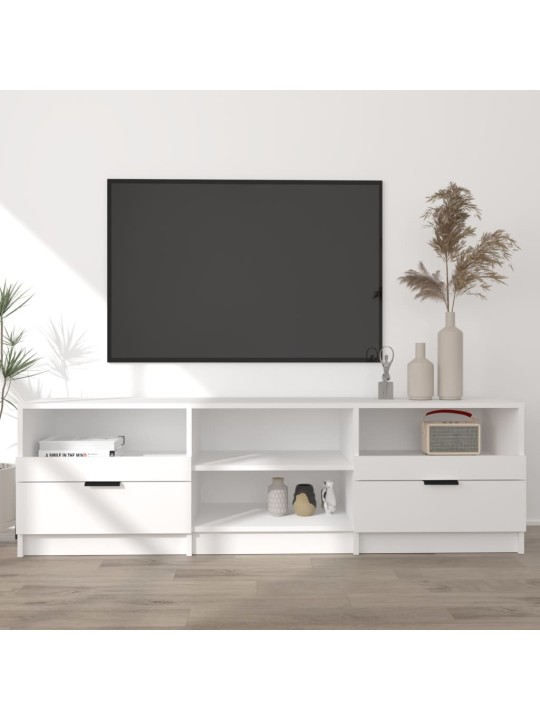 TV skříňka bílá 150 x 33,5 x 45 cm kompozitní dřevo