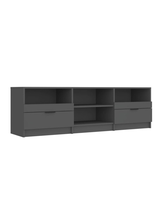 TV skříňka černá 150 x 33,5 x 45 cm kompozitní dřevo