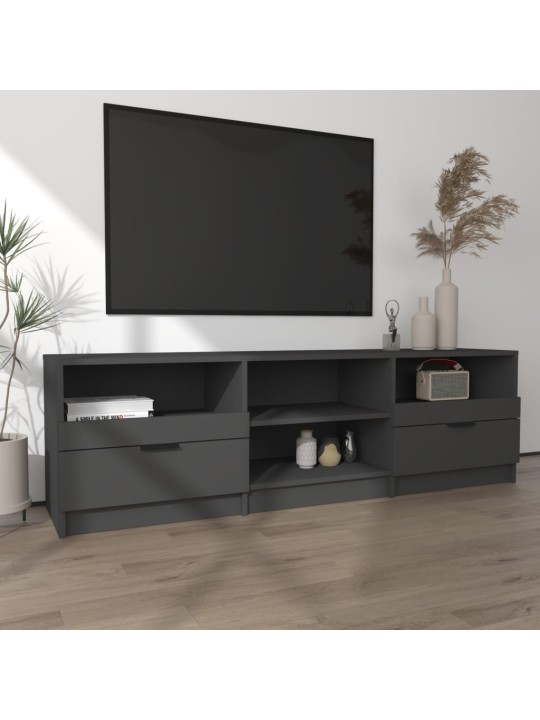 TV skříňka černá 150 x 33,5 x 45 cm kompozitní dřevo