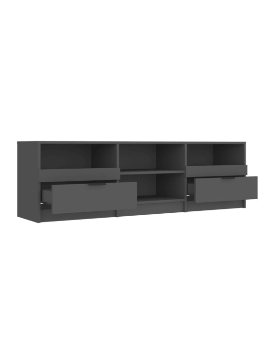 TV skříňka černá 150 x 33,5 x 45 cm kompozitní dřevo