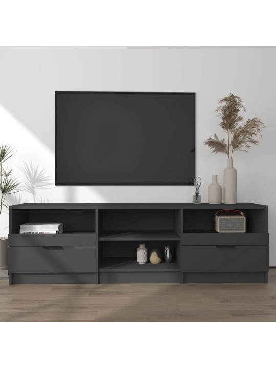 TV skříňka černá 150 x 33,5 x 45 cm kompozitní dřevo