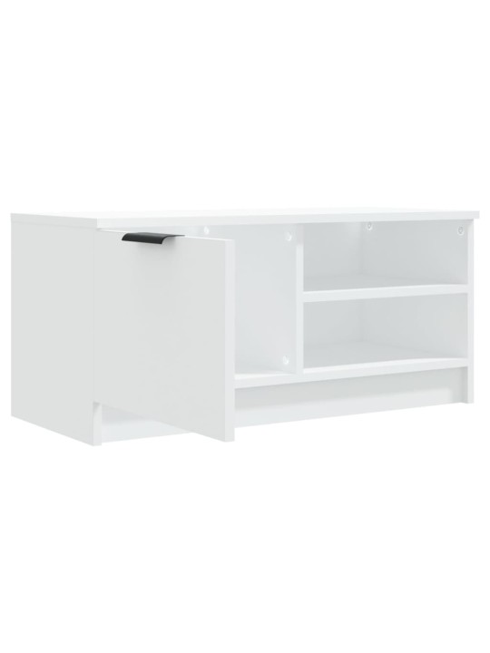 TV skříňka bílá 80 x 35 x 36,5 cm kompozitní dřevo