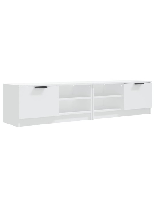 TV skříňky 2 ks bílé 80 x 35 x 36,5 cm kompozitní dřevo