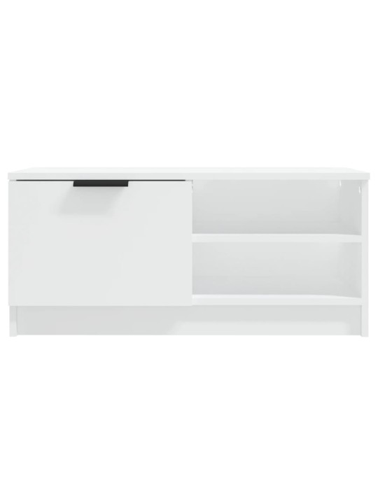 TV skříňky 2 ks bílé 80 x 35 x 36,5 cm kompozitní dřevo