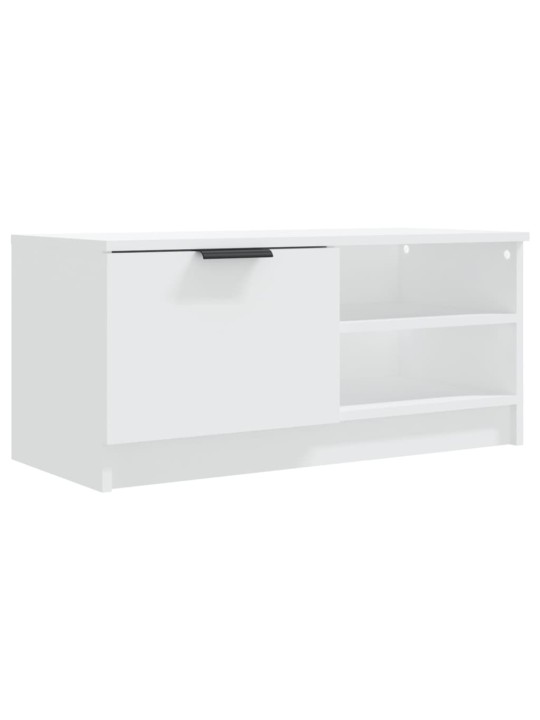 TV skříňky 2 ks bílé 80 x 35 x 36,5 cm kompozitní dřevo