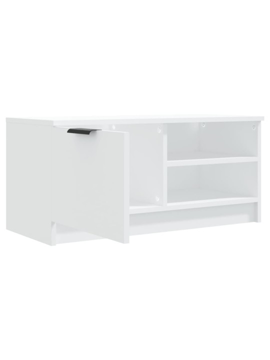 TV skříňky 2 ks bílé 80 x 35 x 36,5 cm kompozitní dřevo