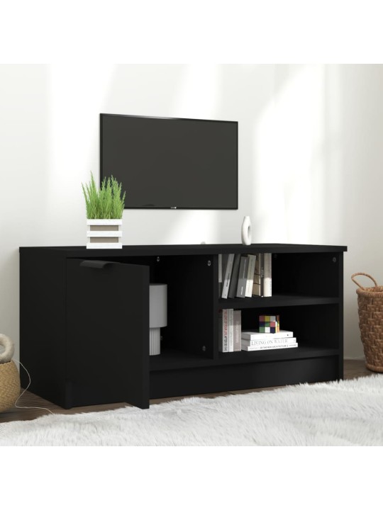 TV skříňka černá 80 x 35 x 36,5 cm kompozitní dřevo