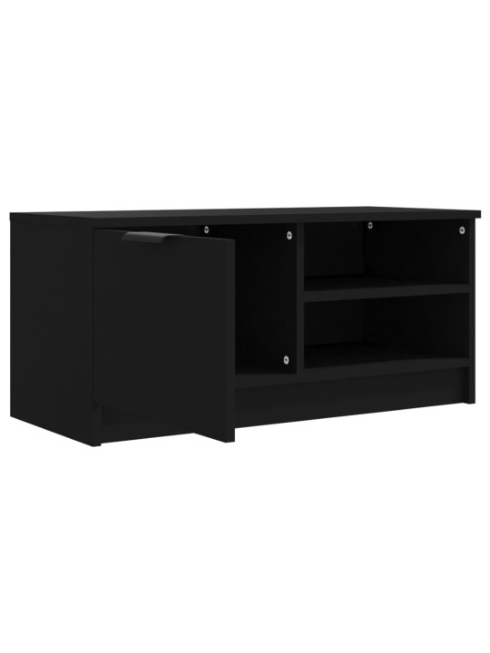 TV skříňka černá 80 x 35 x 36,5 cm kompozitní dřevo