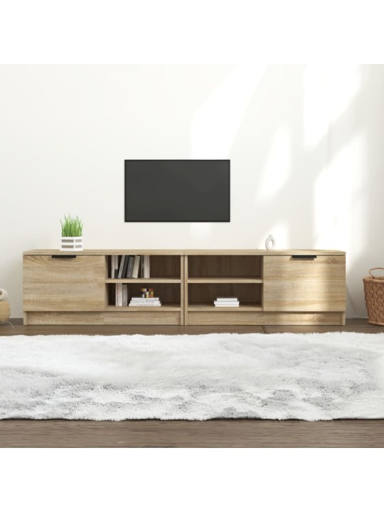 TV skříňky 2 ks dub sonoma 80 x 35 x 36,5 cm kompozitní dřevo
