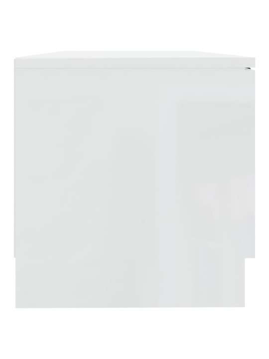 TV skříňky 2 ks lesklé bílé 80 x 35 x 36,5 cm kompozitní dřevo