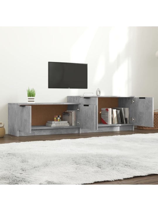 TV skříňka betonově šedá 158,5 x 36 x 45 cm kompozitní dřevo