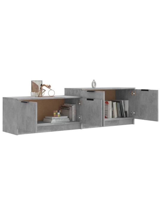 TV skříňka betonově šedá 158,5 x 36 x 45 cm kompozitní dřevo
