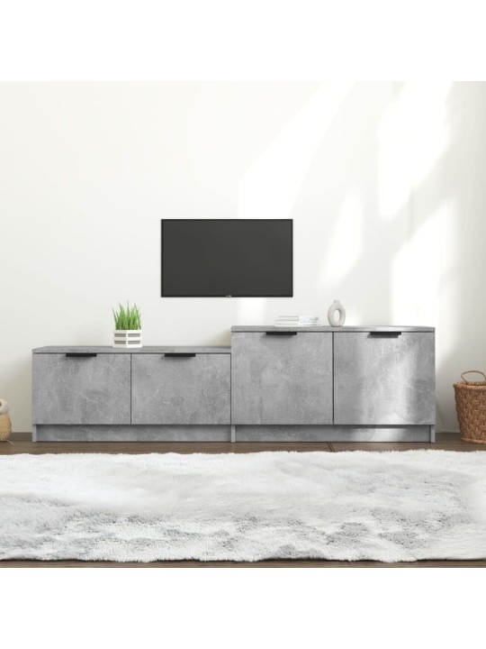 TV skříňka betonově šedá 158,5 x 36 x 45 cm kompozitní dřevo
