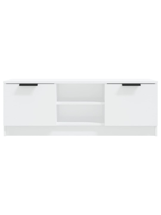 TV skříňka bílá 102 x 35 x 36,5 cm kompozitní dřevo