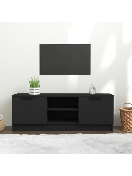 TV skříňka černá 102 x 35 x 36,5 cm kompozitní dřevo