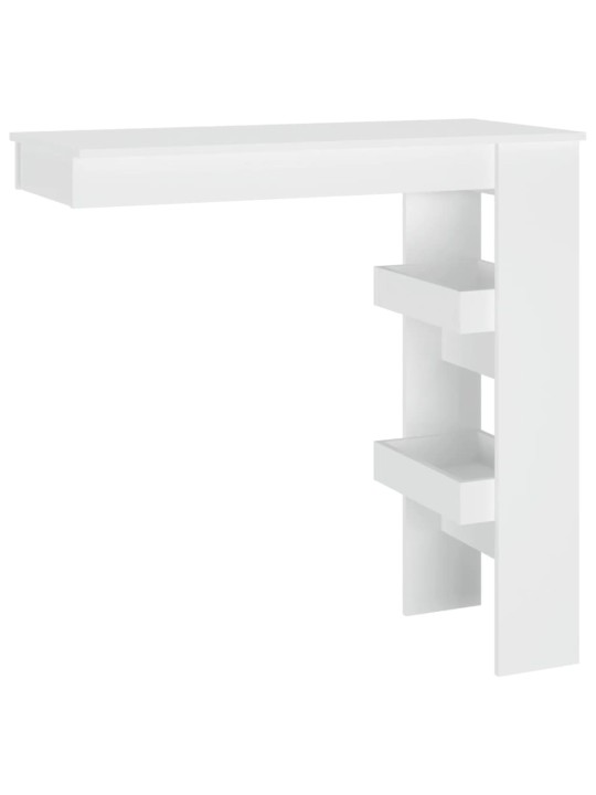 Nástěnný barový stolek bílý 102x45x103,5 cm kompozitní dřevo