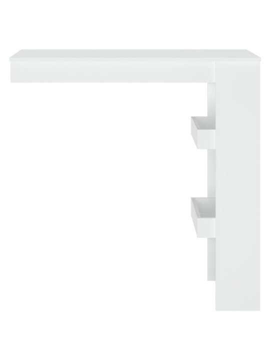 Nástěnný barový stolek bílý 102x45x103,5 cm kompozitní dřevo