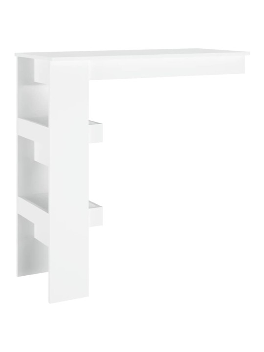 Nástěnný barový stolek bílý 102x45x103,5 cm kompozitní dřevo